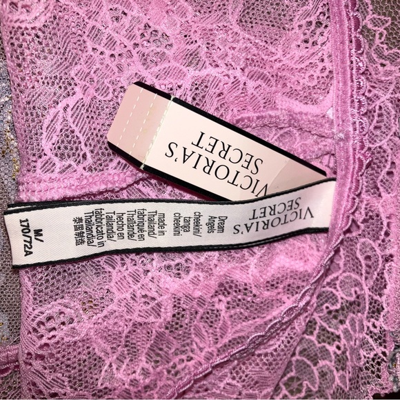 VICTORIA'S SECRET DREAM ANGELS EMBROIDERED MESH CHEEKY FLORAL PANTY M NWT - Picture 6 of 7